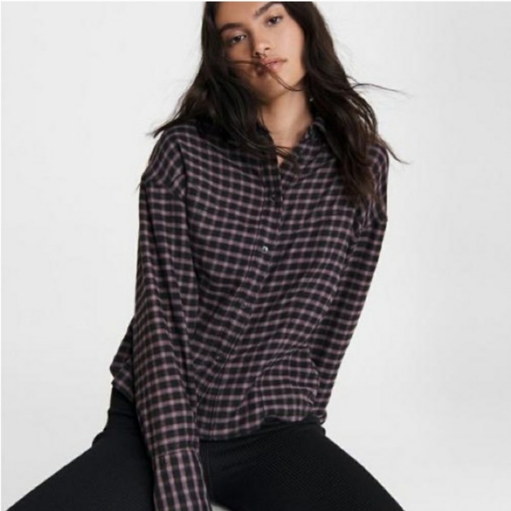 Rag & Bone Iris Cotton Blend Top